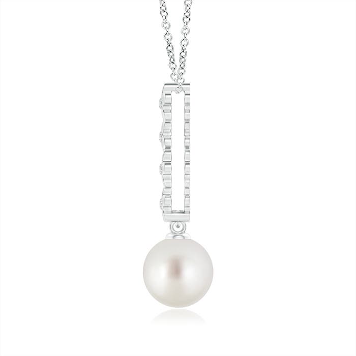 AAA - South Sea Cultured Pearl / 5.33 CT / 14 KT White Gold