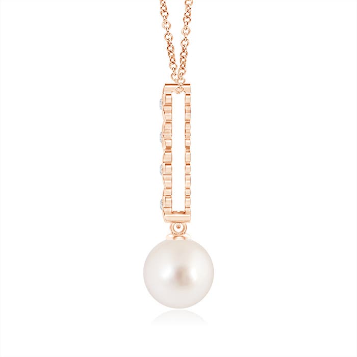 AAAA - South Sea Cultured Pearl / 5.33 CT / 14 KT Rose Gold