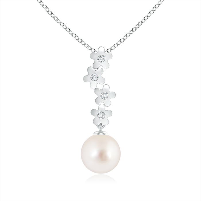 AAAA - South Sea Cultured Pearl / 5.33 CT / 14 KT White Gold