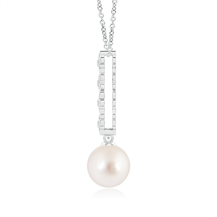 AAAA - South Sea Cultured Pearl / 5.33 CT / 14 KT White Gold