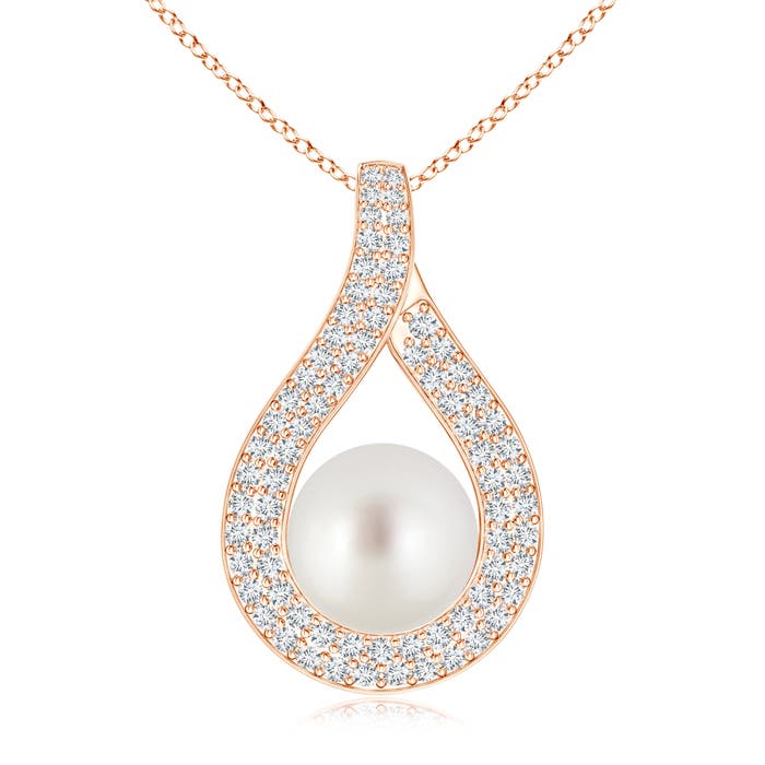 AAA - South Sea Cultured Pearl / 8.11 CT / 14 KT Rose Gold