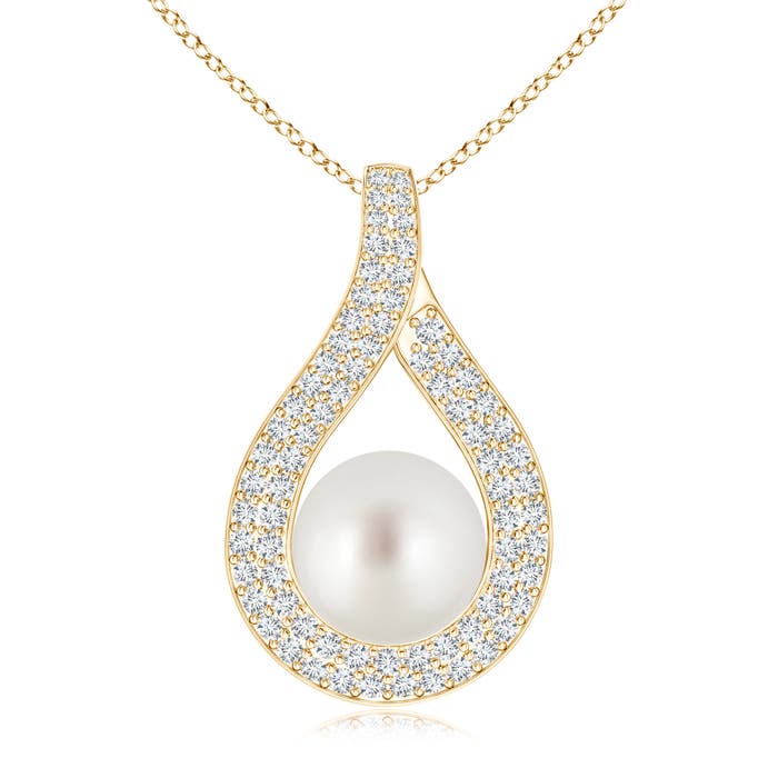 AAA - South Sea Cultured Pearl / 8.11 CT / 14 KT Yellow Gold