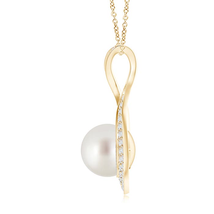 AAA - South Sea Cultured Pearl / 8.11 CT / 14 KT Yellow Gold