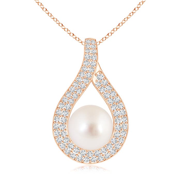 AAAA - South Sea Cultured Pearl / 8.11 CT / 14 KT Rose Gold