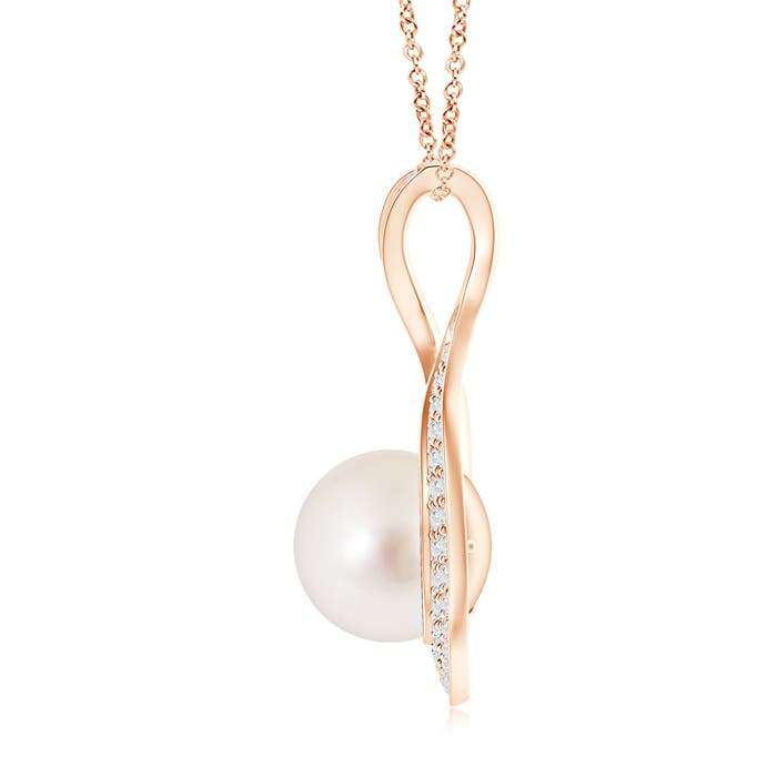 AAAA - South Sea Cultured Pearl / 8.11 CT / 14 KT Rose Gold