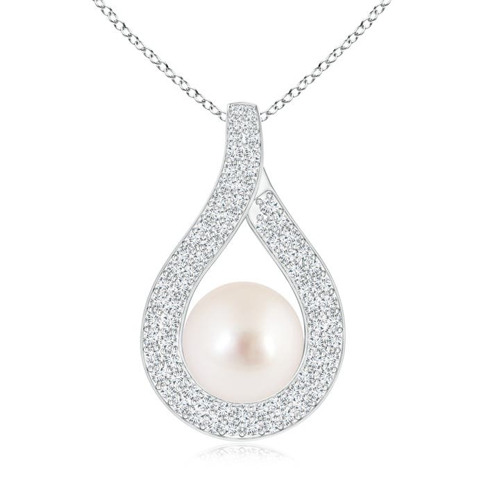 AAAA - South Sea Cultured Pearl / 8.11 CT / 14 KT White Gold