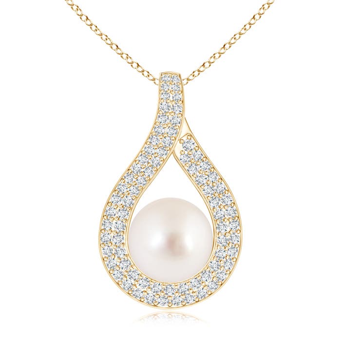 AAAA - South Sea Cultured Pearl / 8.11 CT / 14 KT Yellow Gold