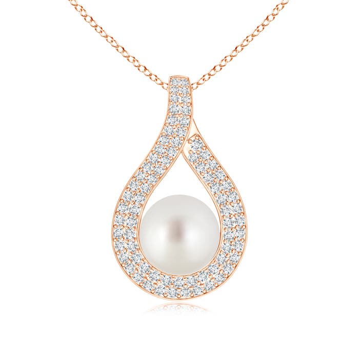 AAA - South Sea Cultured Pearl / 5.92 CT / 14 KT Rose Gold