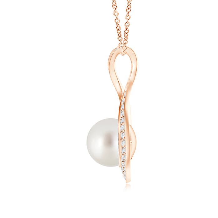 AAA - South Sea Cultured Pearl / 5.92 CT / 14 KT Rose Gold