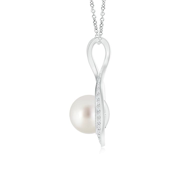 AAA - South Sea Cultured Pearl / 5.92 CT / 14 KT White Gold