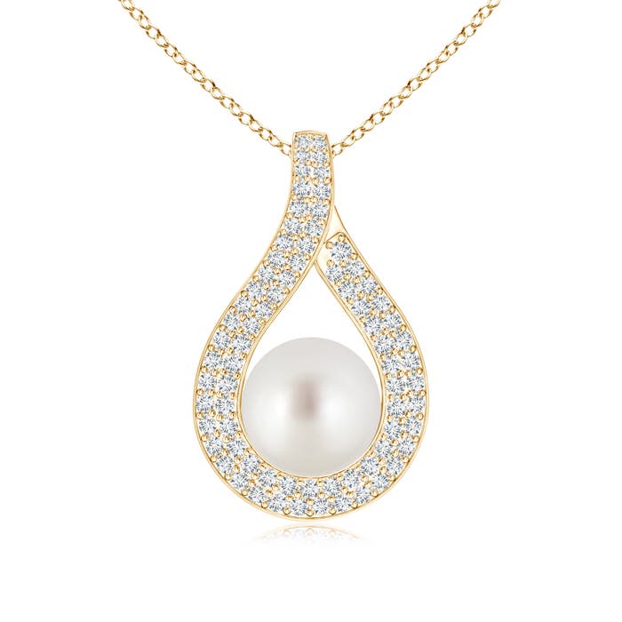 AAA - South Sea Cultured Pearl / 5.92 CT / 14 KT Yellow Gold