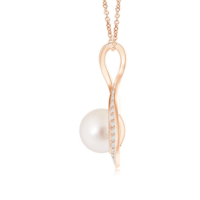 AAAA - South Sea Cultured Pearl / 5.92 CT / 14 KT Rose Gold