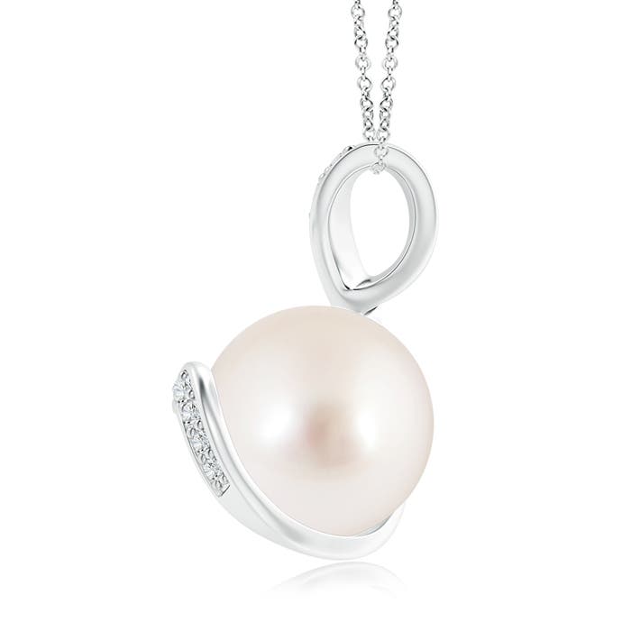 AAAA - South Sea Cultured Pearl / 7.37 CT / 14 KT White Gold