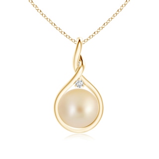 Round AA Golden South Sea Cultured Pearl