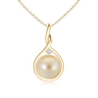 Round AAA Golden South Sea Cultured Pearl