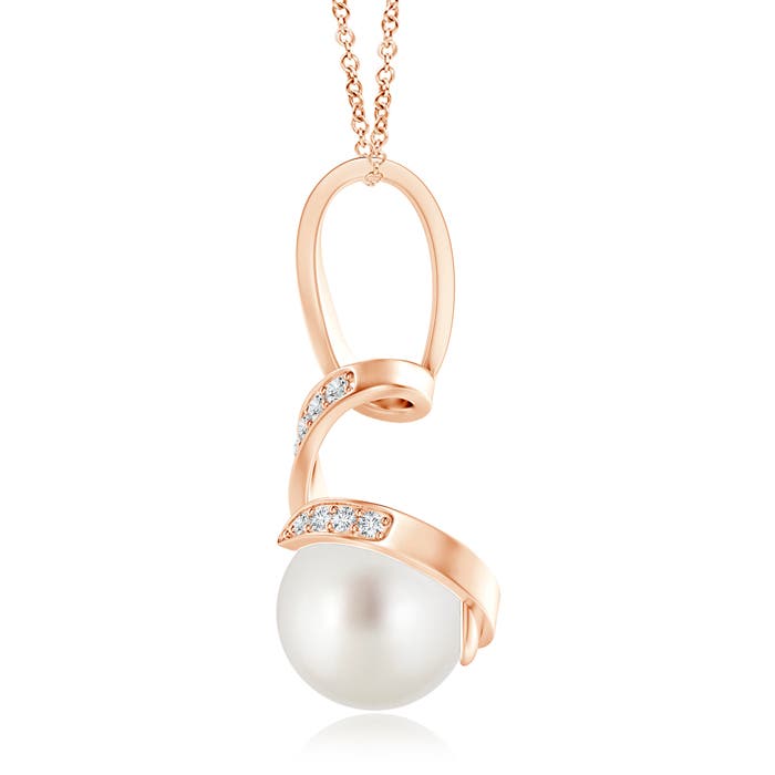 AAA - South Sea Cultured Pearl / 7.45 CT / 14 KT Rose Gold