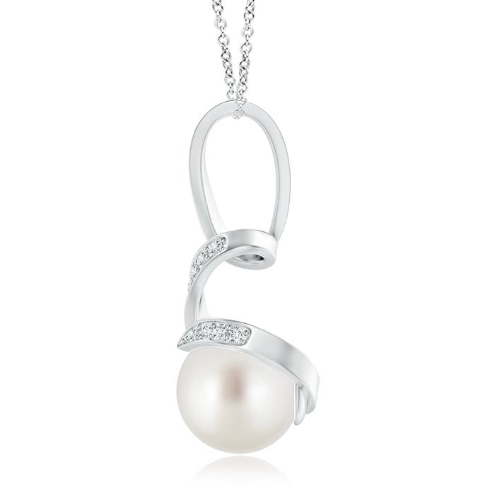 AAA - South Sea Cultured Pearl / 7.45 CT / 14 KT White Gold