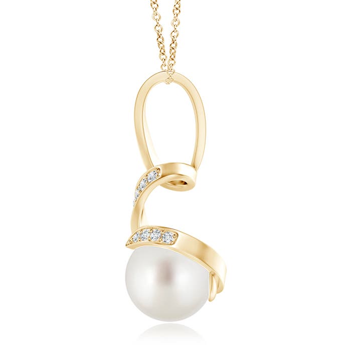 AAA - South Sea Cultured Pearl / 7.45 CT / 14 KT Yellow Gold