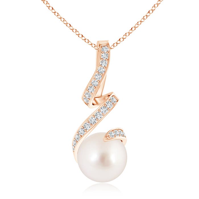 AAAA - South Sea Cultured Pearl / 7.45 CT / 14 KT Rose Gold