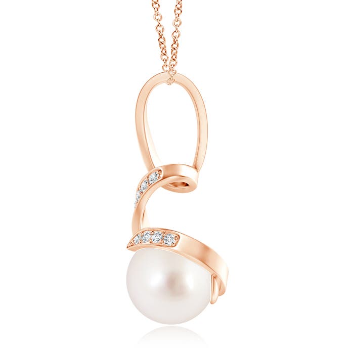 AAAA - South Sea Cultured Pearl / 7.45 CT / 14 KT Rose Gold