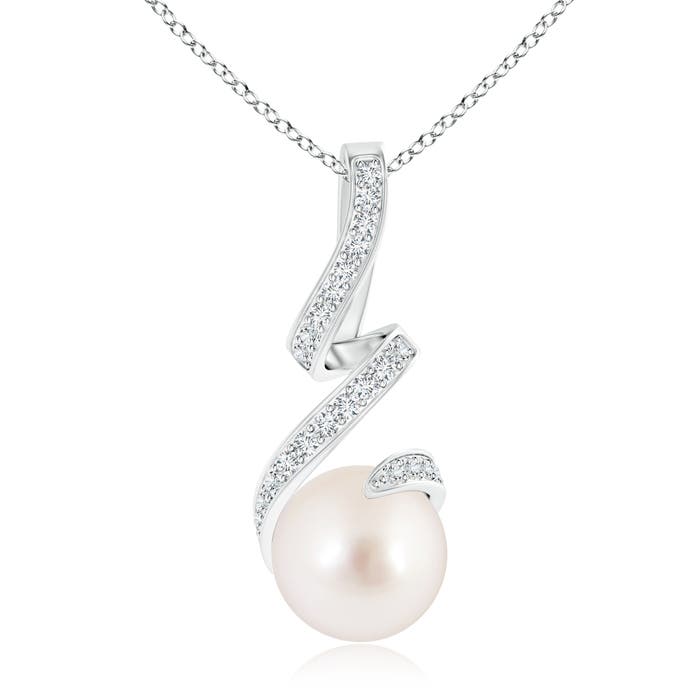 AAAA - South Sea Cultured Pearl / 7.45 CT / 14 KT White Gold