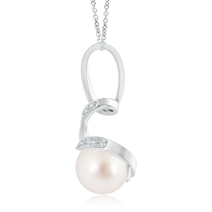 AAAA - South Sea Cultured Pearl / 7.45 CT / 14 KT White Gold