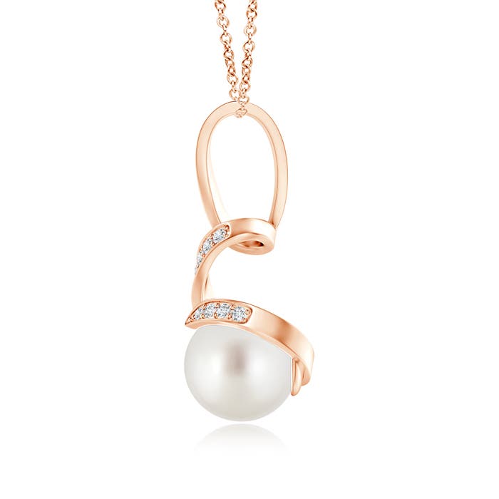 AAA - South Sea Cultured Pearl / 5.45 CT / 14 KT Rose Gold