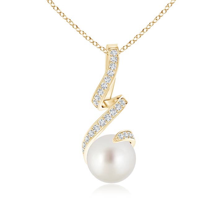 AAA - South Sea Cultured Pearl / 5.45 CT / 14 KT Yellow Gold