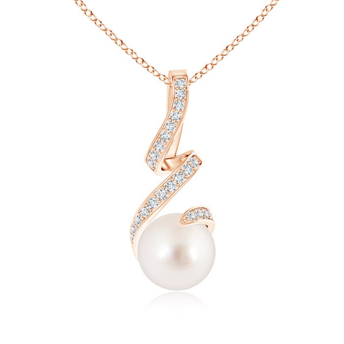 AAAA - South Sea Cultured Pearl / 5.45 CT / 14 KT Rose Gold