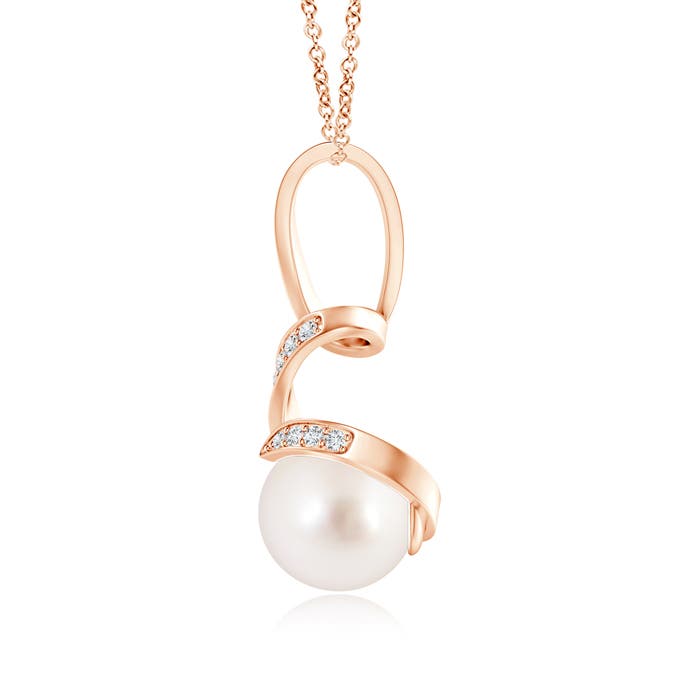 AAAA - South Sea Cultured Pearl / 5.45 CT / 14 KT Rose Gold