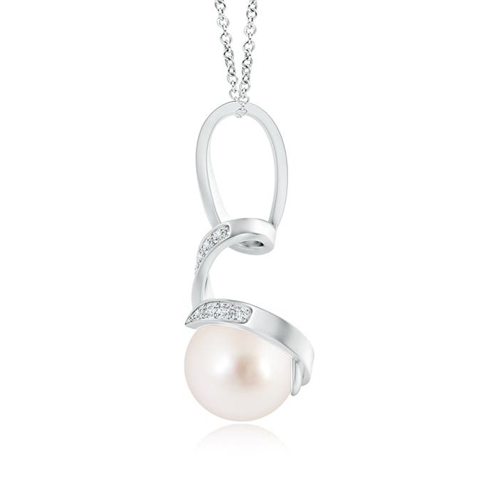 AAAA - South Sea Cultured Pearl / 5.45 CT / 14 KT White Gold