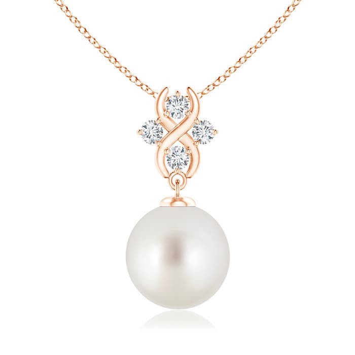 AAA - South Sea Cultured Pearl / 7.38 CT / 14 KT Rose Gold