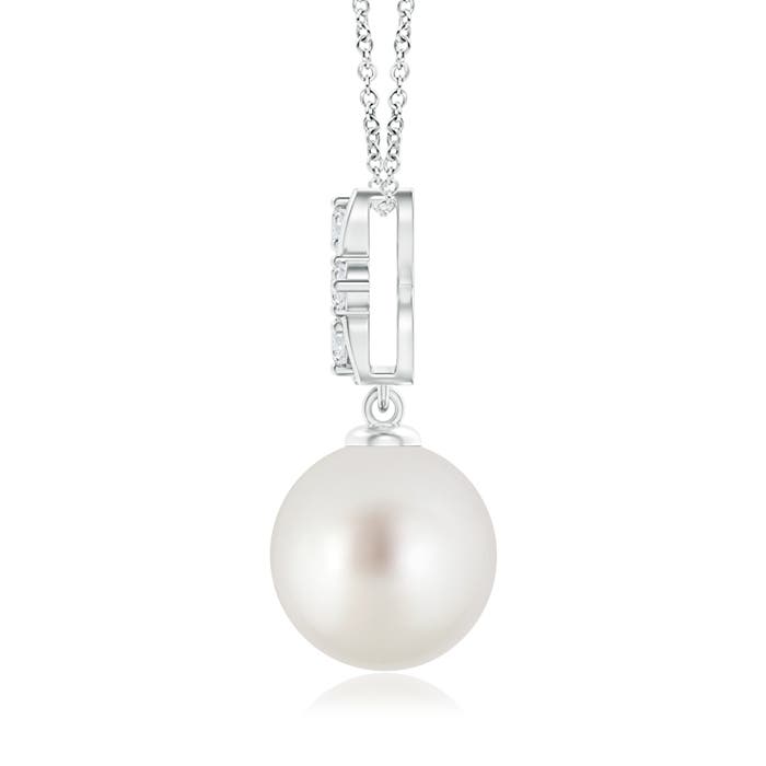 AAA - South Sea Cultured Pearl / 7.38 CT / 14 KT White Gold