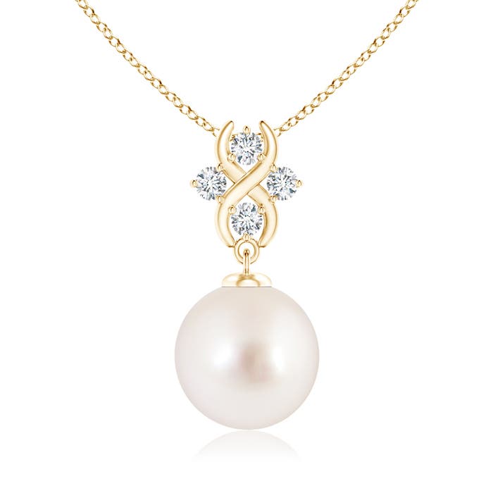 AAAA - South Sea Cultured Pearl / 7.38 CT / 14 KT Yellow Gold