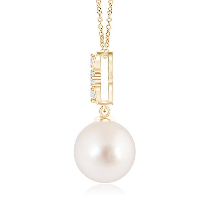 AAAA - South Sea Cultured Pearl / 7.38 CT / 14 KT Yellow Gold