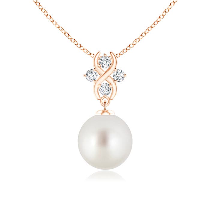 AAA - South Sea Cultured Pearl / 5.39 CT / 14 KT Rose Gold