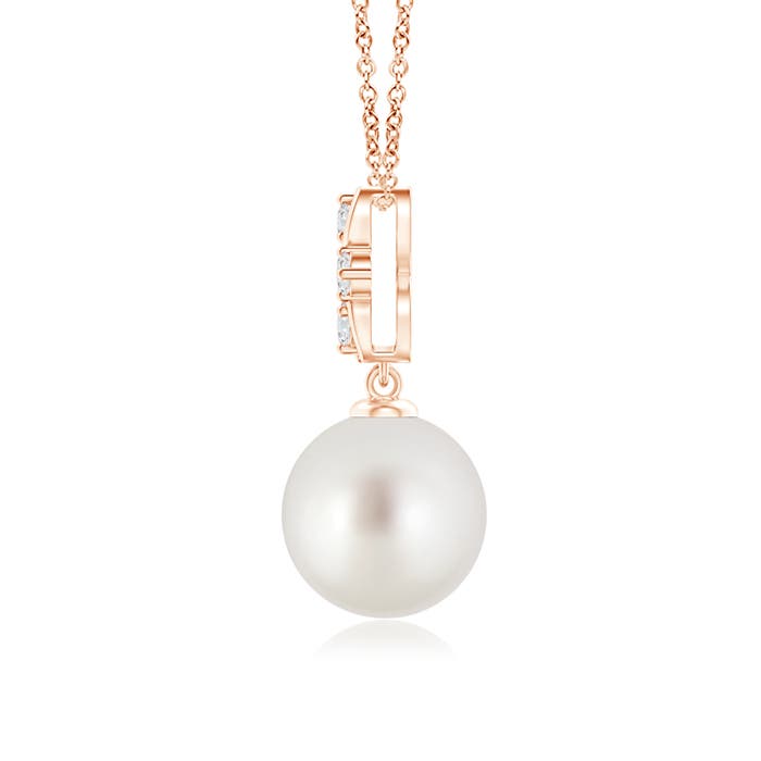 AAA - South Sea Cultured Pearl / 5.39 CT / 14 KT Rose Gold