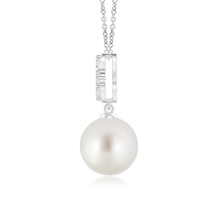 AAA - South Sea Cultured Pearl / 5.39 CT / 14 KT White Gold