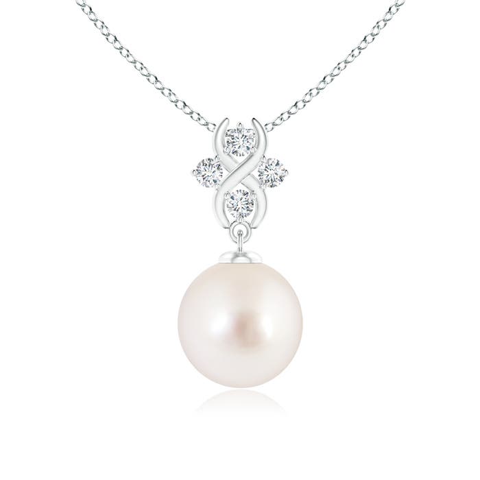 AAAA - South Sea Cultured Pearl / 5.39 CT / 14 KT White Gold