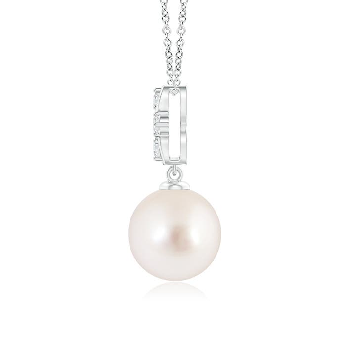 AAAA - South Sea Cultured Pearl / 5.39 CT / 14 KT White Gold