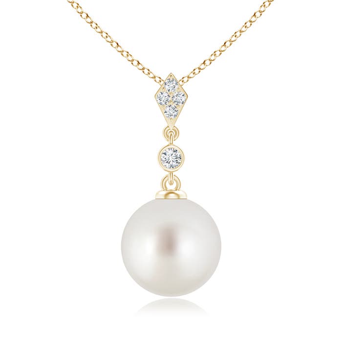 AAA - South Sea Cultured Pearl / 7.29 CT / 14 KT Yellow Gold