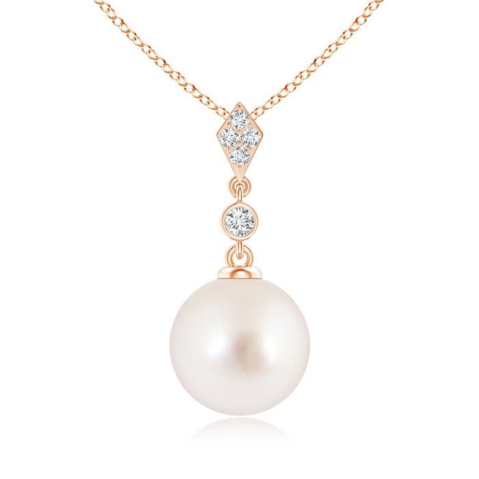 AAAA - South Sea Cultured Pearl / 7.29 CT / 14 KT Rose Gold