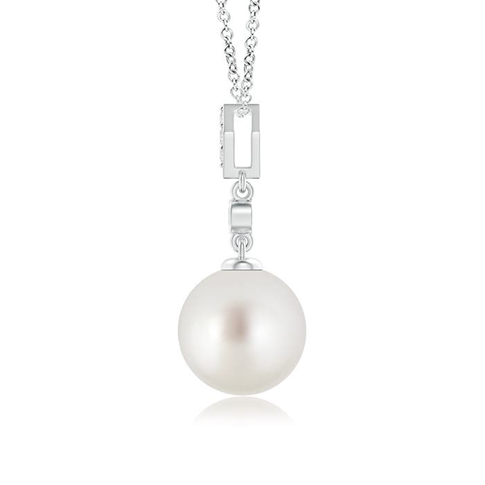 AAA - South Sea Cultured Pearl / 5.33 CT / 14 KT White Gold