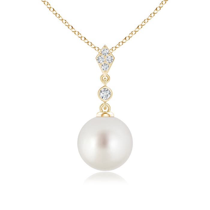 AAA - South Sea Cultured Pearl / 5.33 CT / 14 KT Yellow Gold