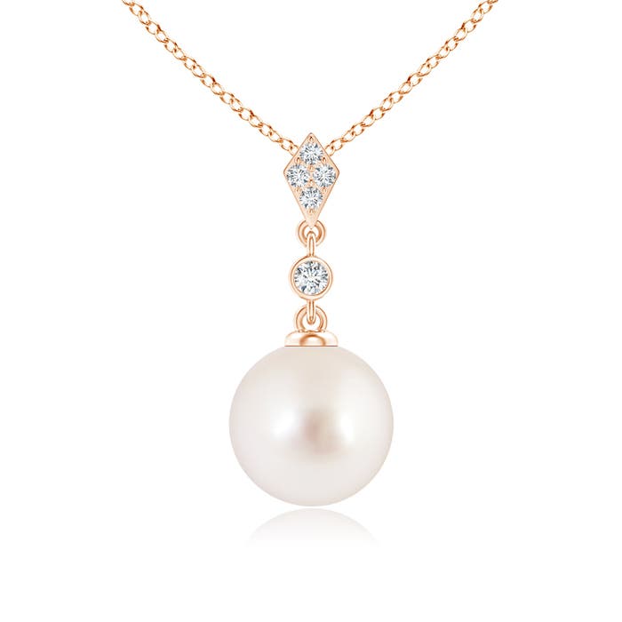 AAAA - South Sea Cultured Pearl / 5.33 CT / 14 KT Rose Gold