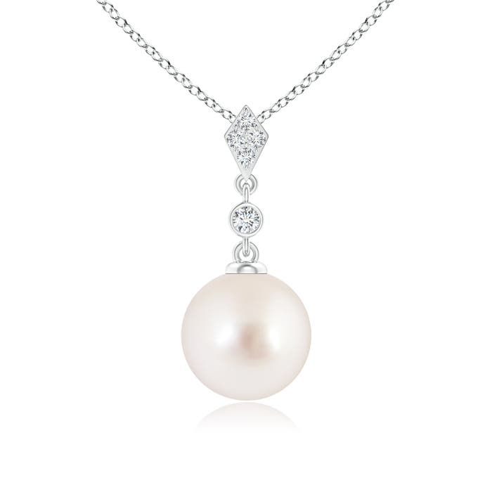 AAAA - South Sea Cultured Pearl / 5.33 CT / 14 KT White Gold