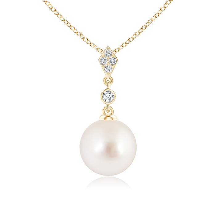 AAAA - South Sea Cultured Pearl / 5.33 CT / 14 KT Yellow Gold