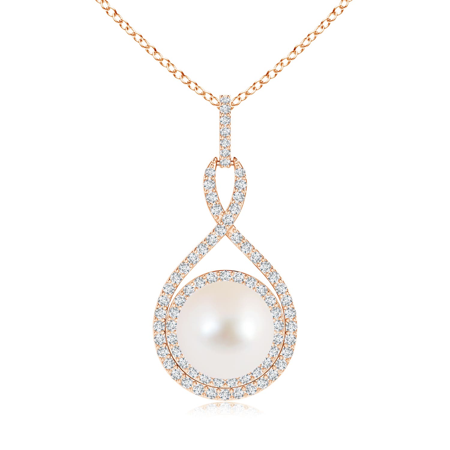 AAA - Freshwater Cultured Pearl / 7.79 CT / 14 KT Rose Gold