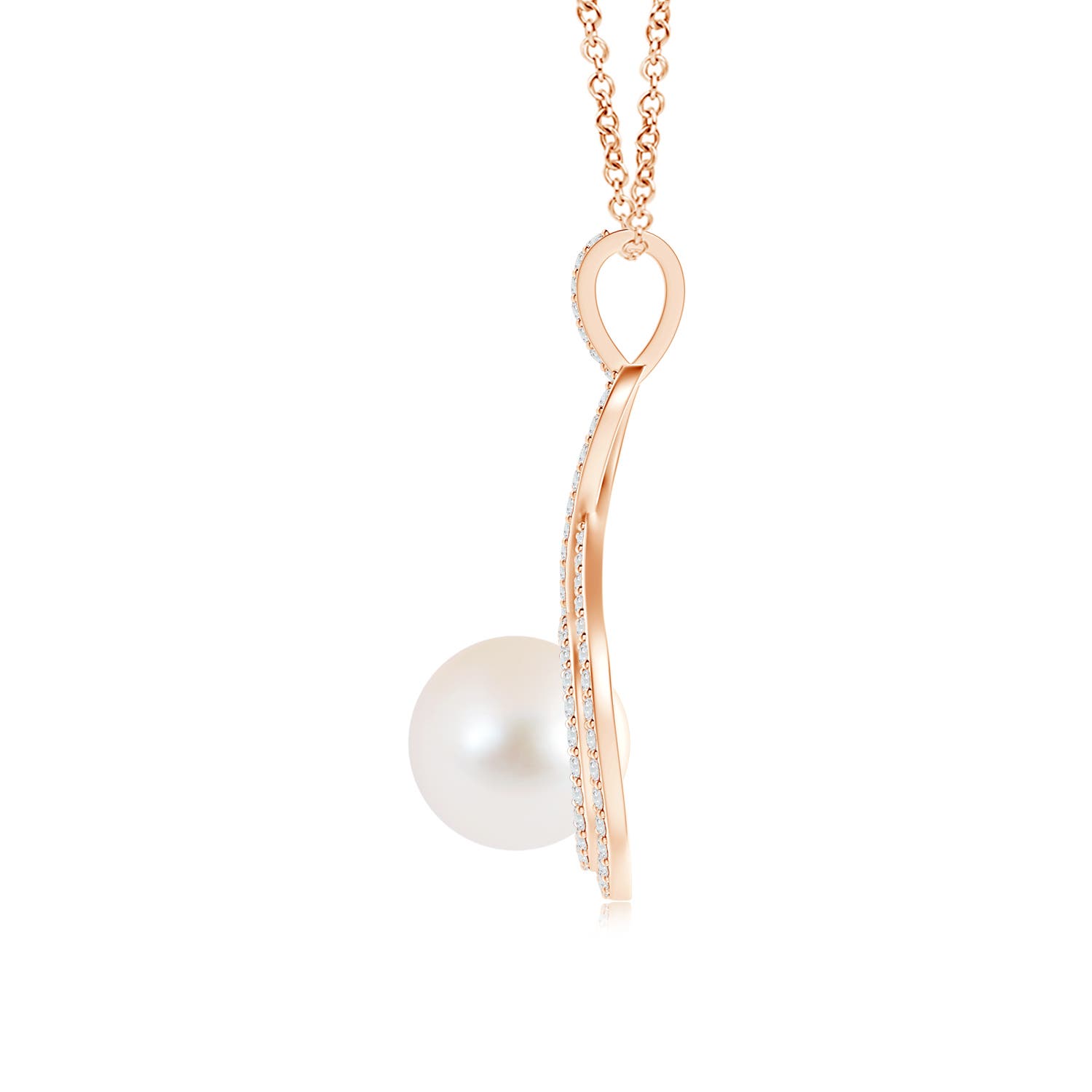 AAA - Freshwater Cultured Pearl / 5.69 CT / 14 KT Rose Gold