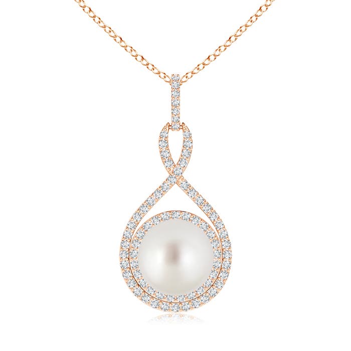 AAA - South Sea Cultured Pearl / 7.79 CT / 14 KT Rose Gold